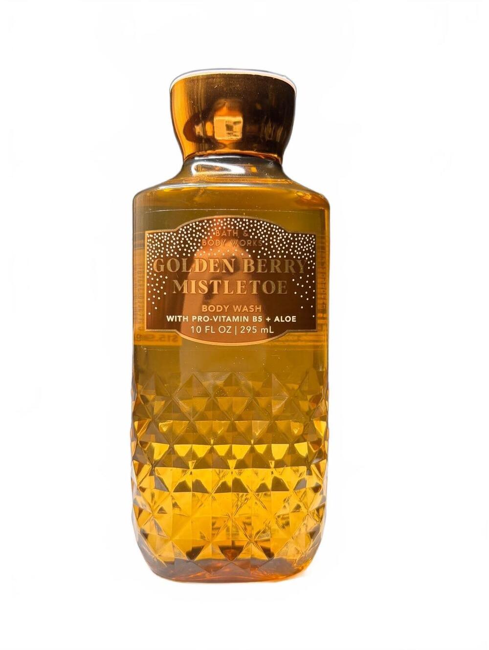 Bath & Body Works Golden Berry Mistletoe 10oz Shower Gel Body Wash Retired NEW